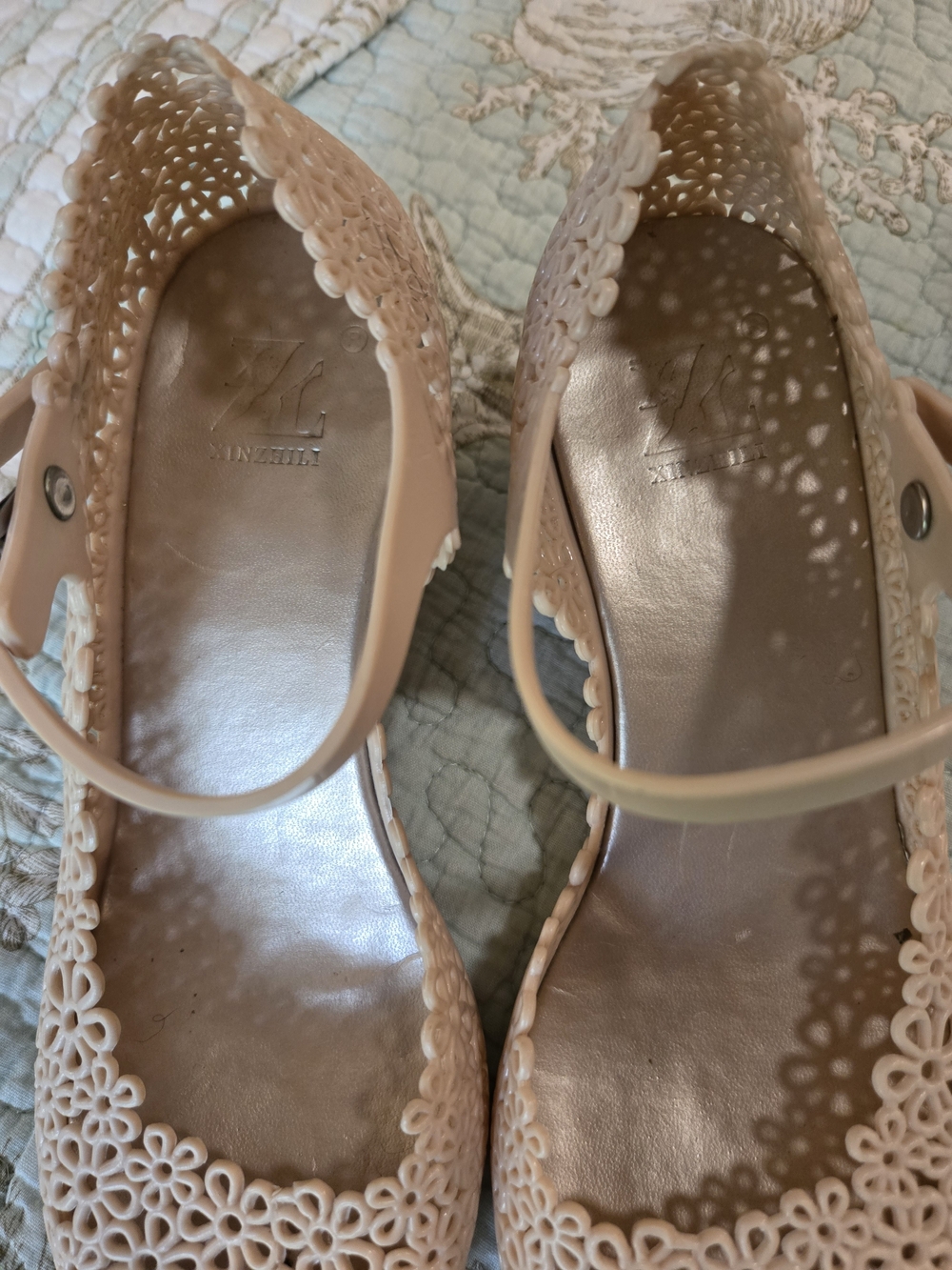 🌷Adorable Pinky Nude Jelly Mary Jane Wedges 7 - Picture 6 of 9